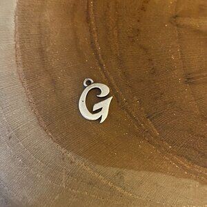 James Avery Script Initial "G" Charm, Sterling Silver